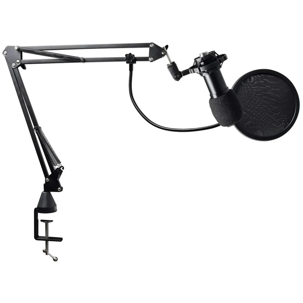 QTX USB Studio Microphone Kit with Stand Shockmount, Popsheild
