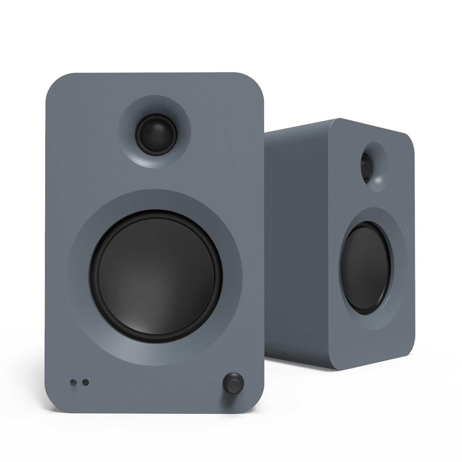 Kanto REN 200W Powered Bookshelf Speakers with HDMI ARC (Matte Grey)