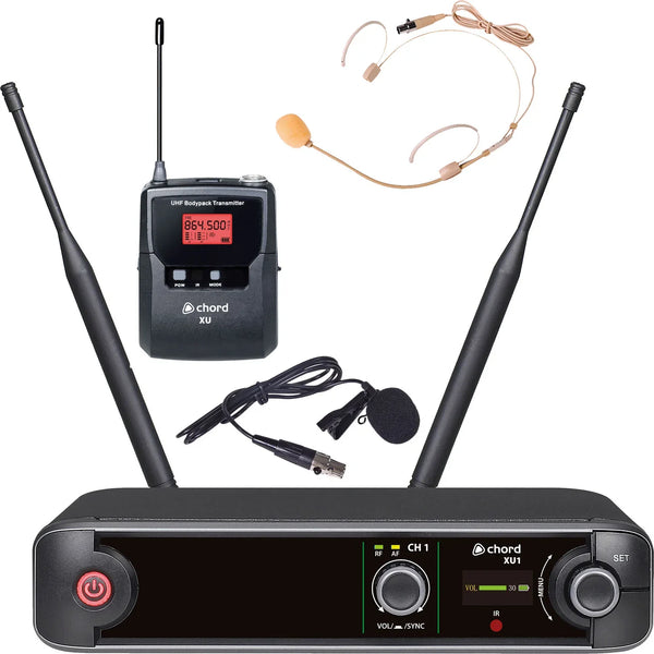 Chord XU1 Bodypack UHF Wireless Microphone System | Professional Audio
