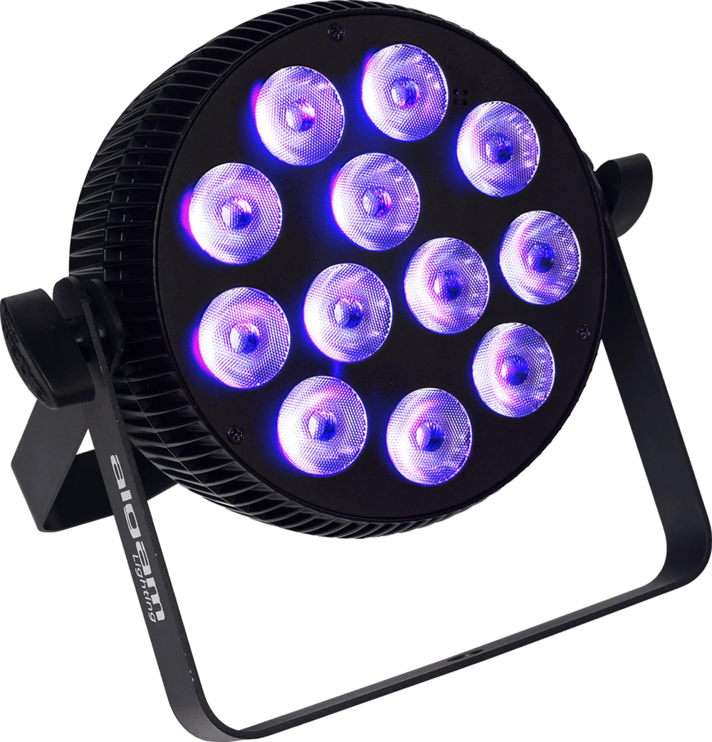 Algam Lighting SLIMPAR-1210-HEX12 x 10W RGBWA+UV LED PAR Can
