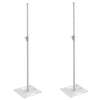 Two Ultimax UTX524 white 2.4m square base lighting stands with M10 fitting