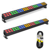 2 x QTX Duplex - Bar 48 x 3W Double LED Wall Bar Batten With DMX Cable