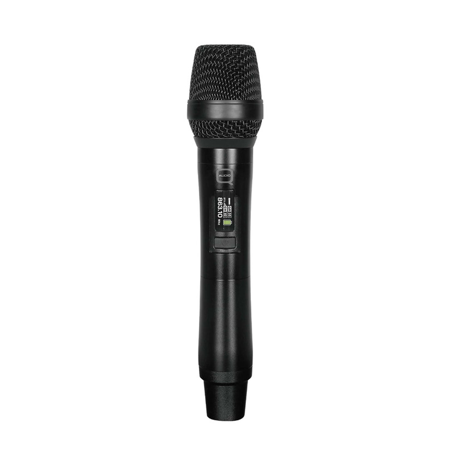 Q-Audio QWM1960 V3 HH UHF Dual Channel True Diversity Wireless Microphone System 863–865MHz