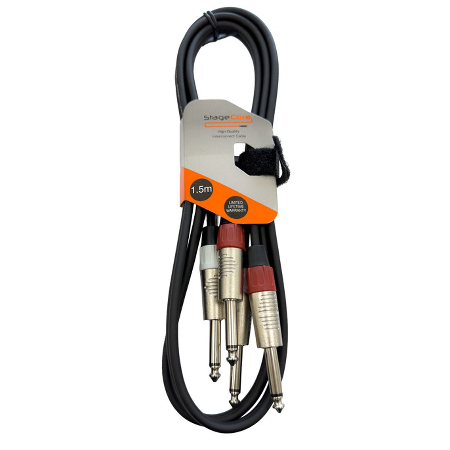 Stagecore 1.5m Twin Jack to Twin Jack Cable