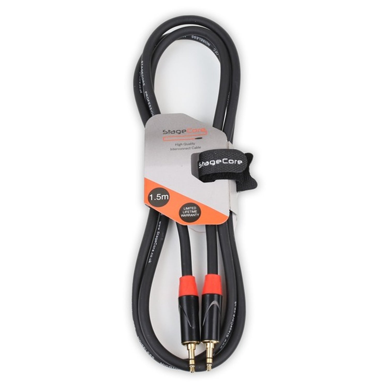 StageCore iCORE 140 1.5m 3.5mm to 3.5mm Headphone Aux Lead