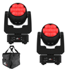 Two Chauvet DJ Sentinel Wash Q7Z ILS 140W moving heads with carry bags