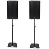 2 x Citronic CASA-12A Active Speakers With Square Base Stands