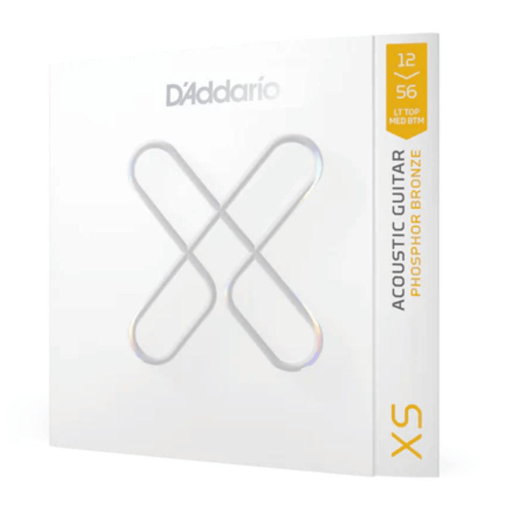 D'Addario XSAPB1256 12-56 XS Phosphor Bronze Coated Acoustic Guitar Strings