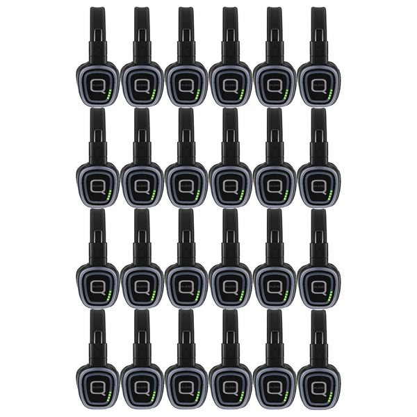 25 x Q-Audio QSD-3PRO 3 Channel Silent Disco Headphones