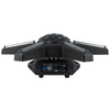Showtec Hurricane 320 creating colourful rotating beam effects