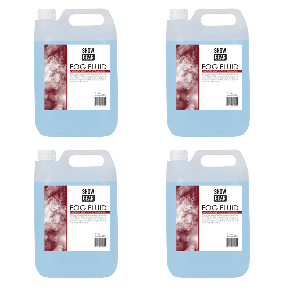 Showgear CO2 Blast Fluid - 4 x 5L Bottles
