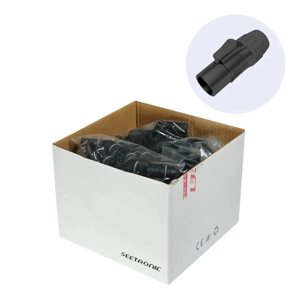 250 x Seetronic Male Black SAC3MX-28(05) PowerTwist TR1 IP65 Connectors