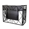 Equinox Truss Booth XL matt black large DJ booth with black acrylic panels