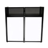 Equinox Combi Booth XL foldable DJ booth with steel shelf and lycra panels