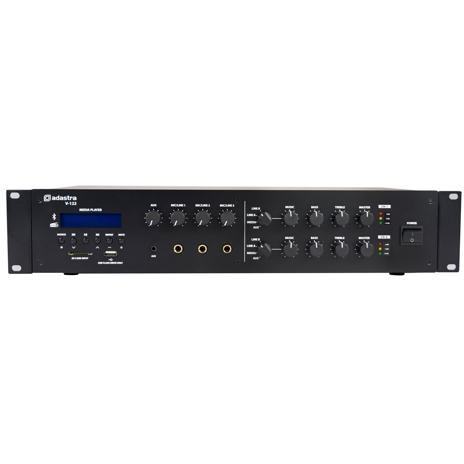 Adastra V-122 Mixer-Amplifier 100V with DAB+/FM/USB/SD/BT