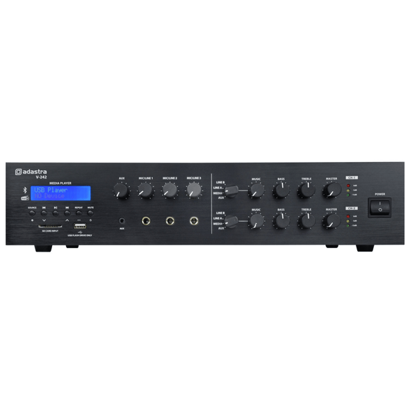 Adastra V-242 Mixer-Amplifier 100V with DAB+/FM/USB/SD/BT