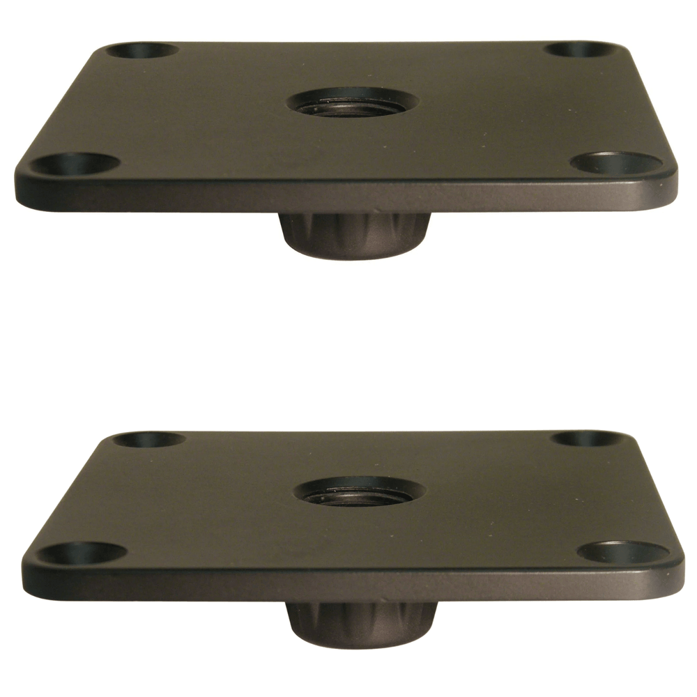 2 x Penn Elcom Square Top Hat with Thread for M20 Threaded Poles