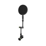 Gravity MA POP 1 pop filter with VARI-ARM flexible arm attached to studio microphone stand
