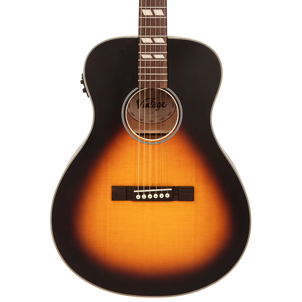 Vintage Historic Series 'Folk' Electro-Acoustic Guitar Vintage Sunburst