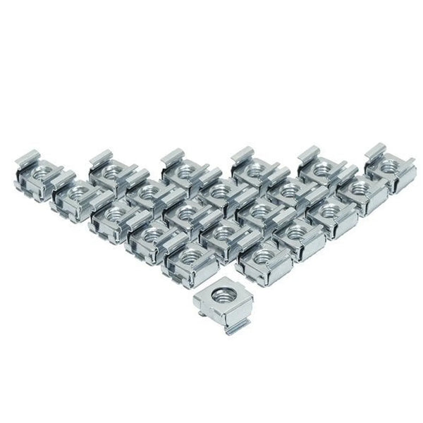 50 x Penn Elcom M6 Cage Nuts for 19" Rack Equipment