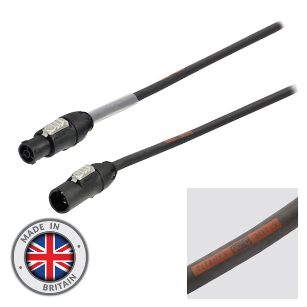 elumen8 3m 1.5mm H07RN - F Neutrik powerCON TRUE1 TOP Link Cable