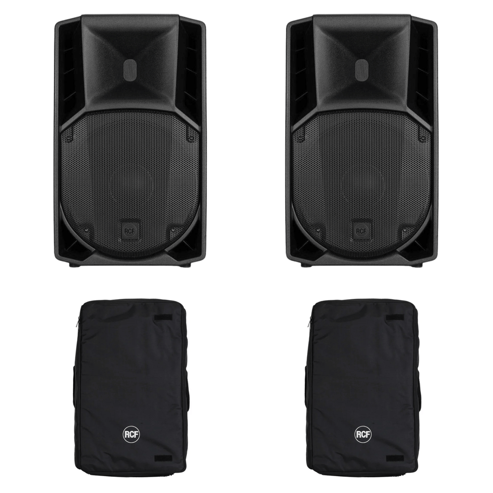 RCF ART 712-A MK5 Active Speakers with Covers - 1400W, 12" Woofer, Protective Covers Included