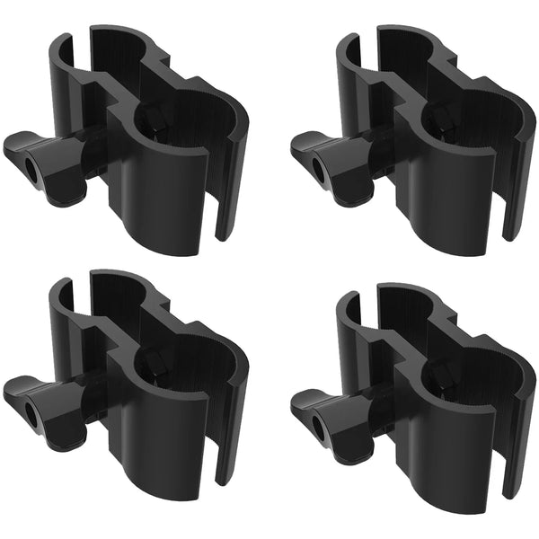 Ultimax TrussBoothOCK-BK Black Truss Booth Overhead Upright Clamps (Set of 4)