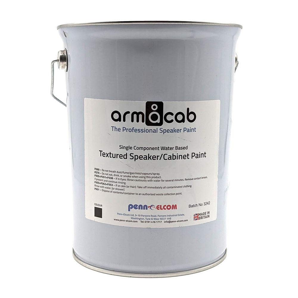 Penn Elcom Armacab White Textured Speaker/Cabinet Paint - 5 Litres