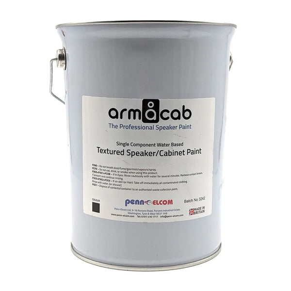 Penn Elcom Armacab Black Textured Speaker/Cabinet Paint - 5 Litres