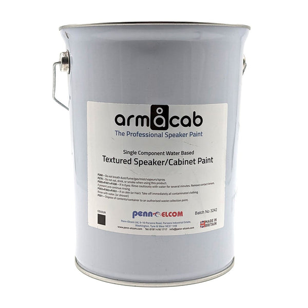Penn Elcom Armacab Black Textured Speaker/Cabinet Paint - 5 Litres