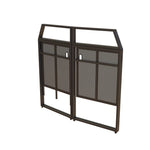 Ultimax DJ Booth Pro XL Large DJ Booth with Black and White Scrim and Carry Bag