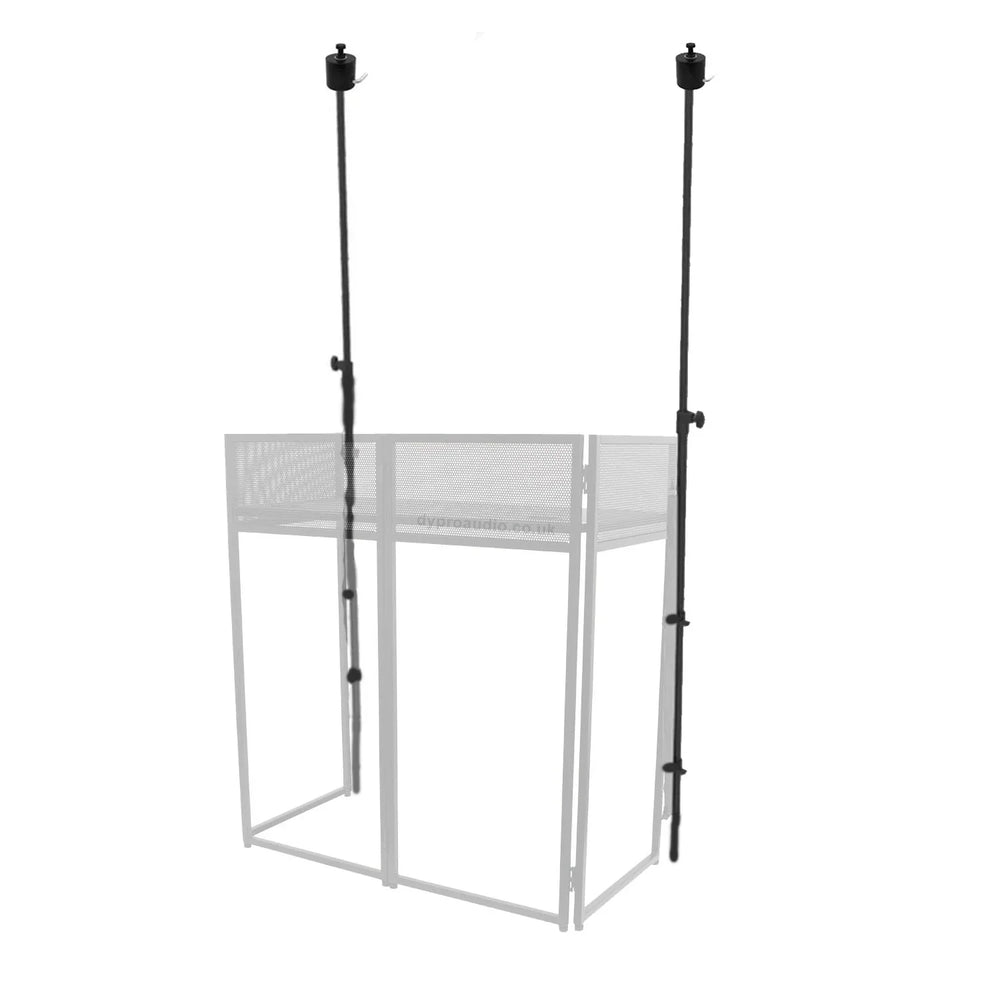 Ultimax DJ Booth Pole Kit with Top Hats for Combi Booth