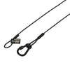 Pack of 4 Equinox 35mm black stainless steel safety wires