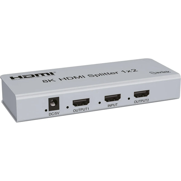 AV:link 8K HDMI Splitter 1x2 with EDID HD Dolby Audio