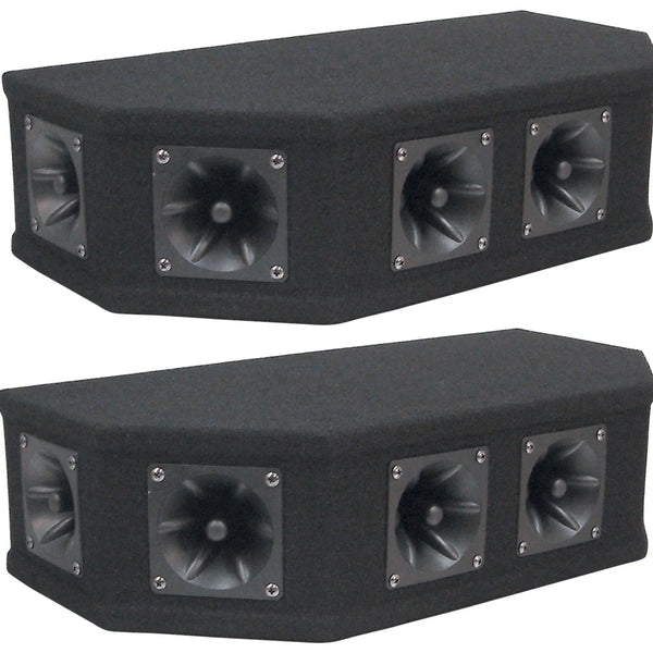2 x SoundLab 50W Tweeter Array 8 Ohms, 6 Square Piezo Speakers