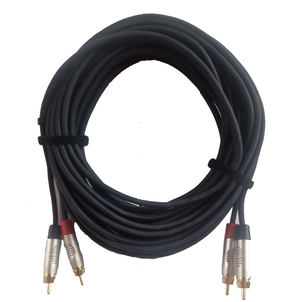 DYP 8m Twin RCA Phono to Twin RCA Phono Rean Connectors