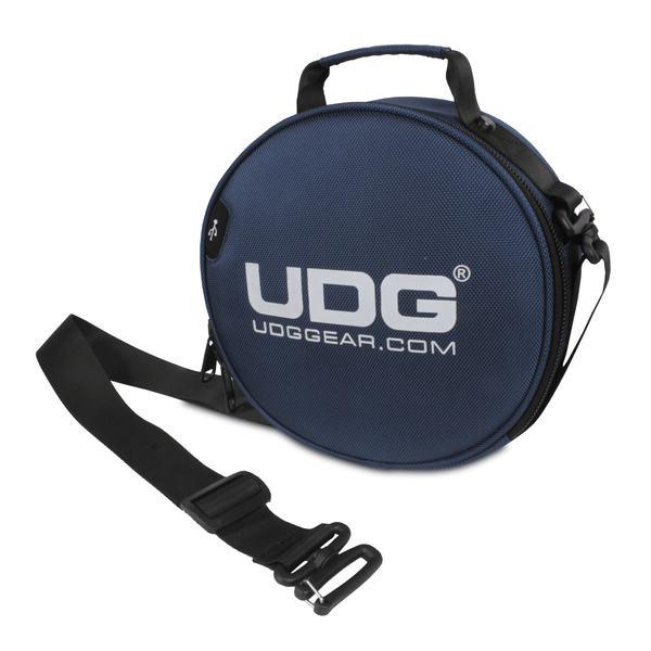 UDG Ultimate DIGI Headphone Bag in Dark Blue - Ballistic Nylon carrying bag for headphones, USB drives, SD cards, and more.