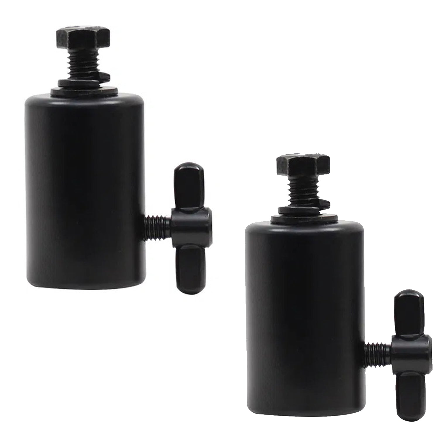 2 x Ultimax DJ Booth Spigot Top Hat Black 25mm for Overhead Kit and Poles