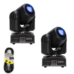 2 x Eliminator Lighting Stinger Spot 30 Moving Head With DMX Cable