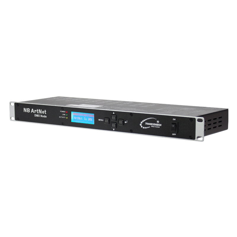 Transcension N8 Art-Net/DMX Node MKII with eight DMX outputs
