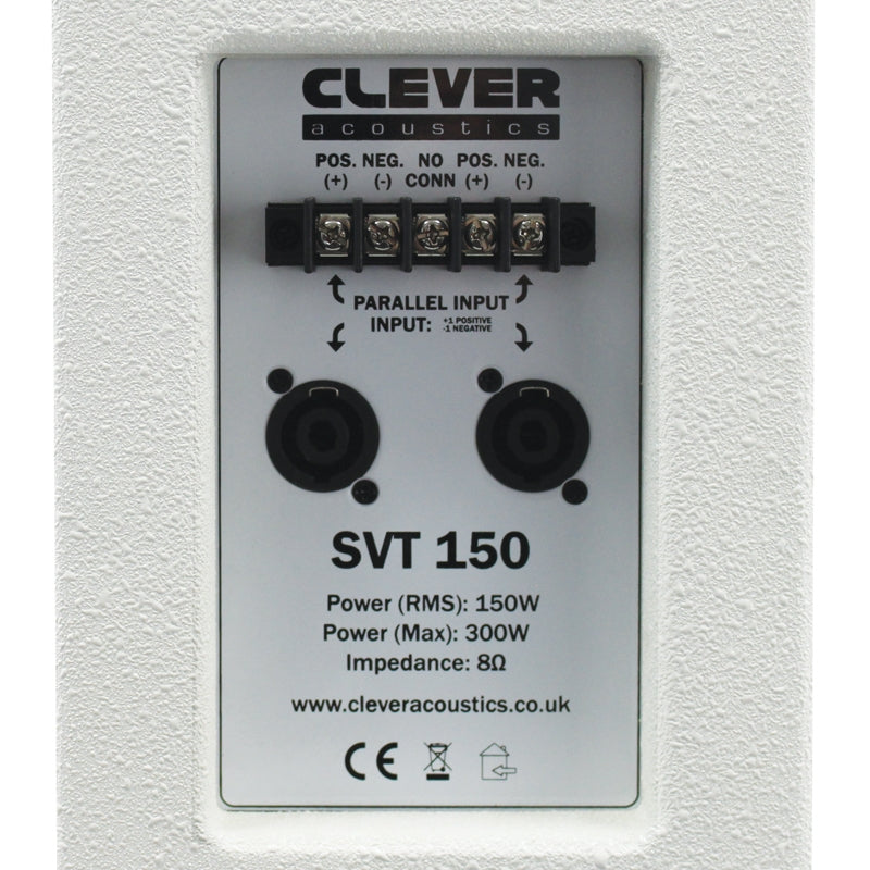 Clever Acoustics SVT 150 White Background Music Loudspeaker
