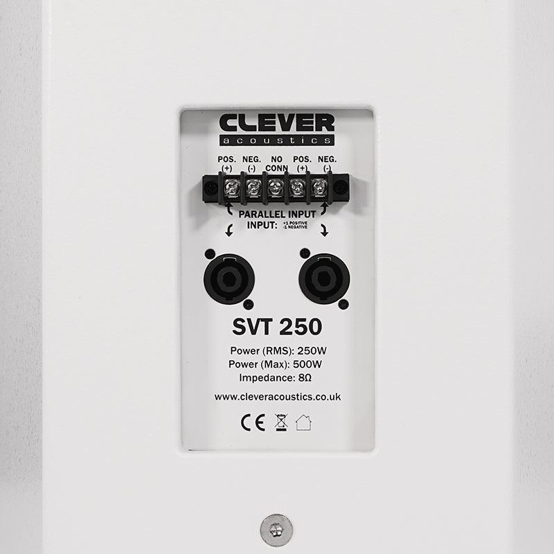 Clever Acoustics SVT 250 White Background Music Loudspeaker