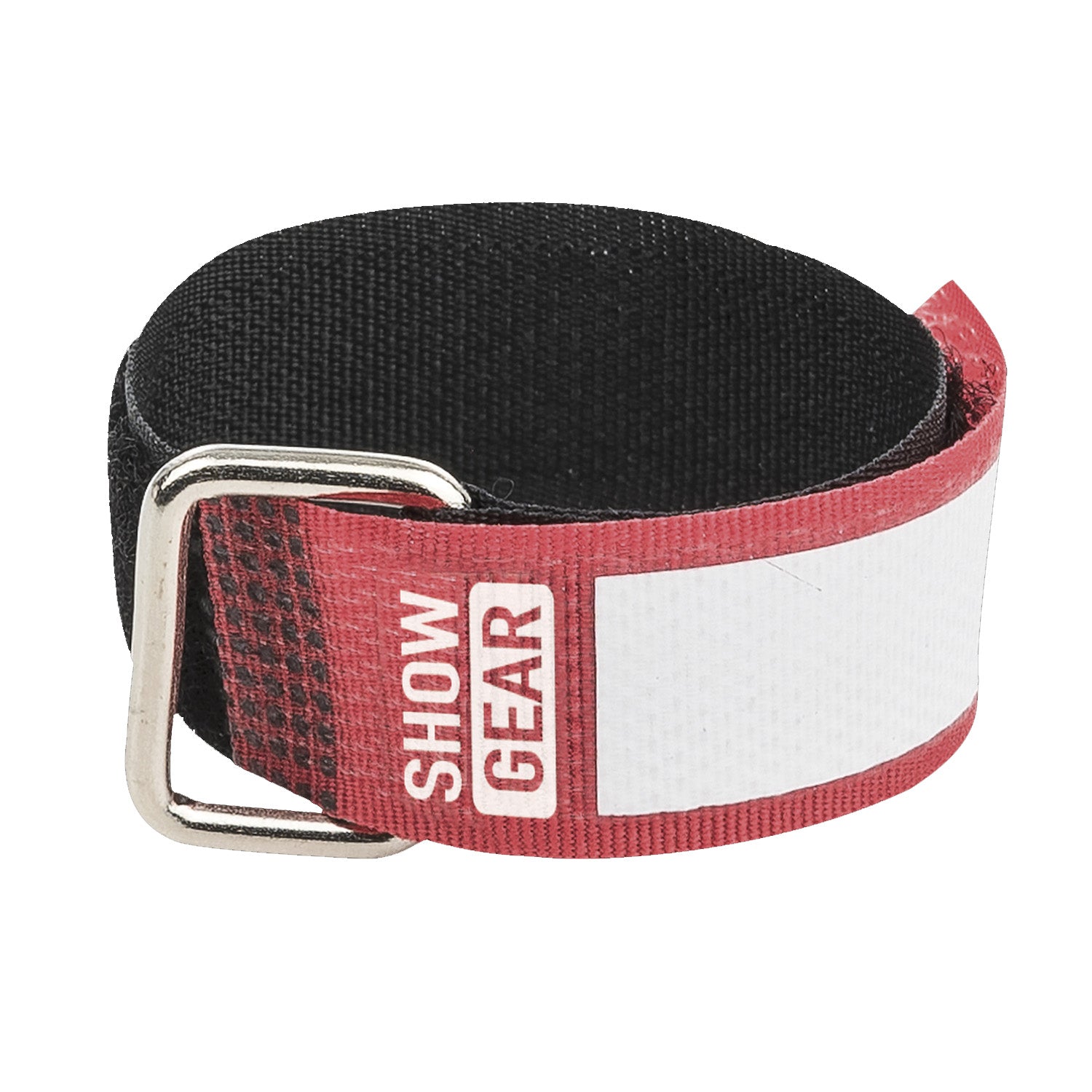 Showgear Snap Velcro Ties 20x200mm Red