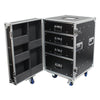 Elumen8 Four Drawer Production Flight Case with four drawers and door compartments