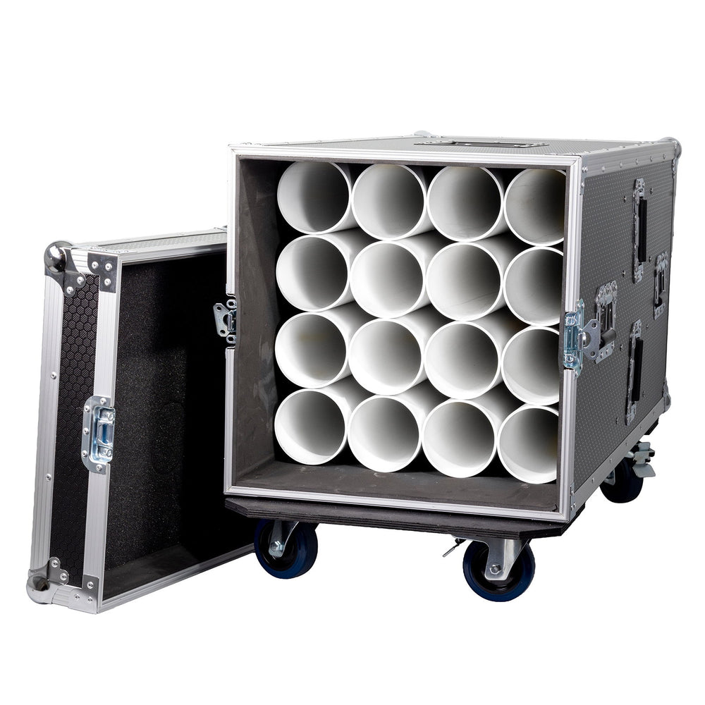 Elumen8 Microphone Stand Flight Case with eight internal storage tubes