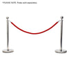 elumen8 Rope Red Velvet Chrome Barrier Series
