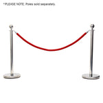 elumen8 Rope Red Velvet Chrome Barrier Series