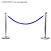 elumen8 Rope Blue Velvet Chrome Barrier Series