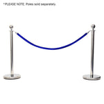 elumen8 Rope Blue Velvet Chrome Barrier Series