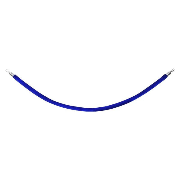 elumen8 Rope Blue Velvet Chrome Barrier Series